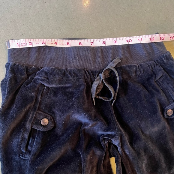 Kappa velour sweatpants. Black, size XS. Perfect condition, worn once. - Picture 3 of 6